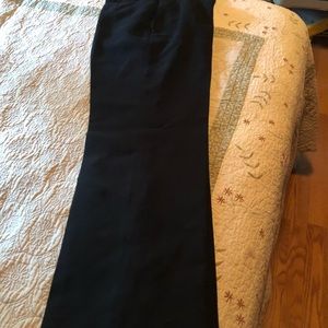 Black lined dress trousers